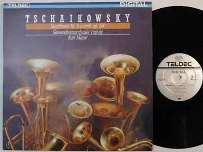 MASUR Tschaikowsky Symphony 5 TELDEC LP NM digital classical vinyl record 33RPM - Image 1 of 4