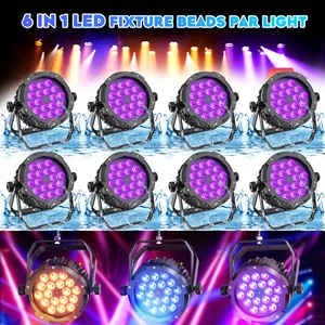 10X Luce Par LED UV RGBWA Impermeabile 270W DMX Stage DJ Par Can Luce Lavaggio - Foto 1 di 19