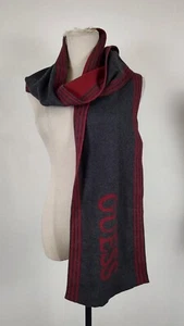 GUESS Wolle Schal Herren Frau Herr Vintage Casual Schal Doubleface - Bild 1 von 4