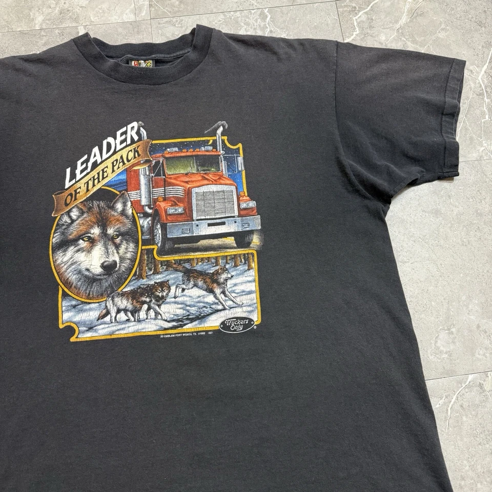 Camiseta De Colección Rara 3D Emblema Camioneros Único Líder Del Paquete Hecha en EE. UU. XXL Foto 1 de 4