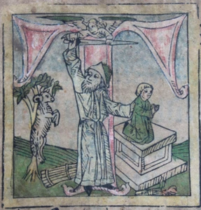 INKUNABEL AUF PERGAMENT,MISSALE BAMBERGNESE,JOHANN SENSENSCHMIDT,24.III.1490,RAR - Picture 1 of 8