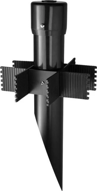 RAB MP17B Mighty Post 17" PVC Mounting Post for Landscape Lighting Black 14984 - Image 1 of 1