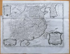 Karte China Corea Empire de la Chine - Originalstich Bellin - 1750 - Bild 1 von 1