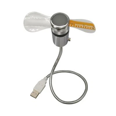 Gooseneck Fan Multipurpose Led Clock Fan with Temperature - Image 1 of 4