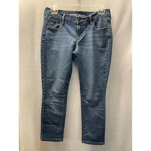 Jeans donna blu denim capri Old Navy vita media taglia 2 - Foto 1 di 6