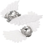  Wedding Decor Shoe Brooch Charms Wing Diamond Buckle Decorate