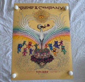 Poster Dead and Company variante oro sfera Las Vegas 5-6-24 marzo Spusta #70/285 - Foto 1 di 18