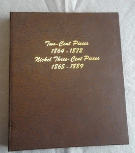 USED DANSCO 6108 ALBUM 2 CENT PC/3 CENT CN PC  2 PAGES  NO COINS - Picture 1 of 6