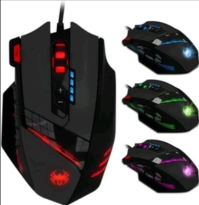 12 Programmable Buttons C12 Gaming Mouse, Zelote Laser Double-Speed C12-Mouse - Picture 1 of 1