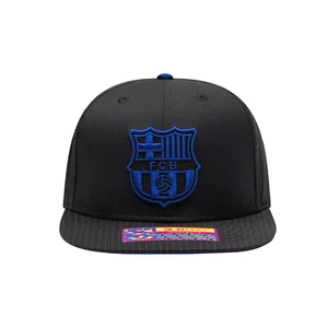 FC Barcelona "Graduate" Flat Peak Snapback Hat Fan Ink Official Licensed - Picture 1 of 4