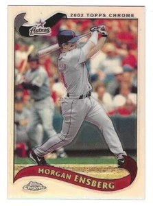 2002 Topps Traded Chrome Refractor #028 Morgan Ensberg Houston Astros BV$4 - Picture 1 of 1