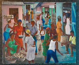 Joseph Thony Moise Vintage Oil On Canvas 20x24 In. Museum Quality Wotk. - Picture 1 of 3
