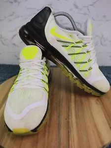 Nike Air Max White Volt Black Casual Running Shoes 698902-400 Men's US Size 10 ! - Picture 1 of 23