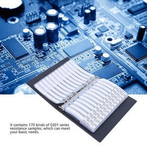 Value Resistor Assortment Kit 0201 SMD Electronic Components Sample Book Black - Picture 1 of 9
