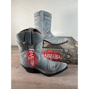 Stivali Laredo 8 blu cielo con borchie - fantasia - donna taglia 7,5 - cowboy/ragazza nuovi con scatola - Foto 1 di 8