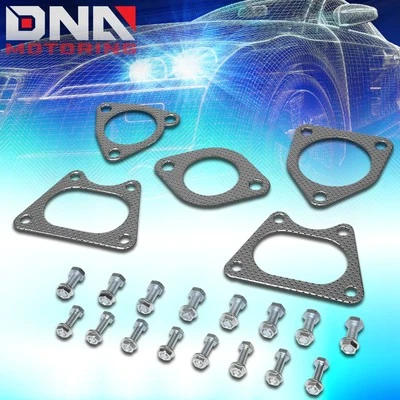FOR 2003-2007 HONDA ACCORD 3.0L V6 ALUMINUM EXHAUST MANIFOLD HEADER GASKET SET - Image 1 of 4