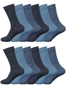 Calcetines Hombre de Algodón Informal Trabajo SPORTS Acanalados 6 12 Pares Talla - Imagen 1 de 109