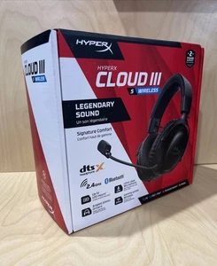 HyperX Cloud III S Wireless - Gaming Headset (Black) NEW AND FACTORY SEALED - Picture 1 of 8