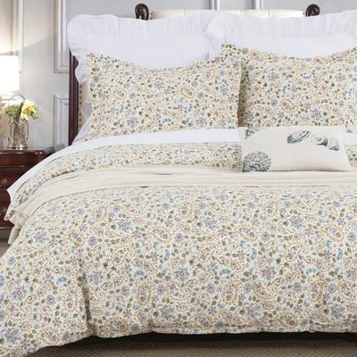 Duvet Cover Queen Size Set - 90"x90" Cover + 2 Shams, 100% Cotton Bedding Set... - Image 1 of 4