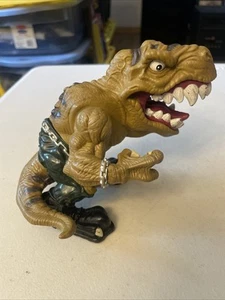 Vintage 1996 Mattel Street Sharks Extreme Dinosaurs T-BONE T-Rex Action Figure - Picture 1 of 9