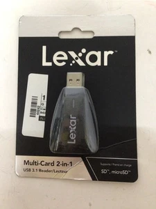 Lexar Multikarten 2-in-1 Lesegerät und Vortrag SD, microSD Neu (44242) - Bild 1 von 3