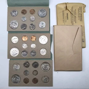 1954 US Mint Uncirculated P D S Set in original holders & envelope - 30 coin set - Picture 1 of 4