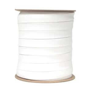 , Double Fold Bias Tape for Sewing, Polycotton Binding Tape - White 1/2 Inch ... - Picture 1 of 3