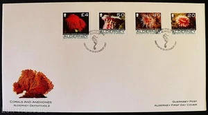 Estampillas de Alderney: "Alderney Definitives 2 - Anémonas y Corales" FDC 2007 - Imagen 1 de 3