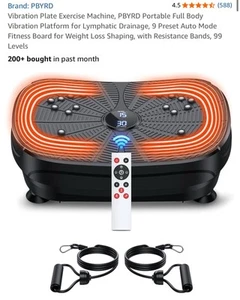 PBYRD Vibrationsplatte Heimtrainer, PBYRD Tragbare Ganzkörpervibration - Bild 1 von 4