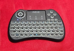 REIIE H9+ Backlit Wireless Mini Handheld Keyboard & Touchpad MISSING RECEIVER - Picture 1 of 4