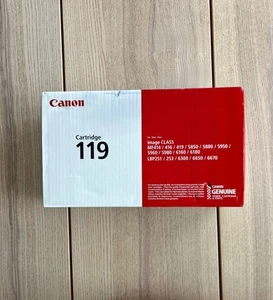 Canon 119 Black Toner Cartridge 3479B001 Genuine Original OEM - NEW SEALED - Afbeelding 1 van 4