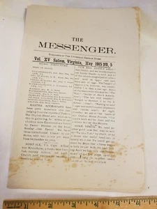 Der Bote 1915 Salem VA Lutherisches Waisenhaus Monatsbrief Band XV Nr. 5 - Bild 1 von 5