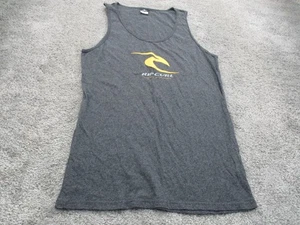 Ripcurl T Shirt/Singlet Large Sleeveless Cotton Grey Summer Graphic - Picture 1 of 15