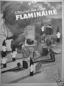 PUBLICITÉ 1964 COLLECTION BRIQUETS FLAMINAIRE OFFRIR C'EST DÉJÀ CHOISIR - PIPE - Picture 1 of 1