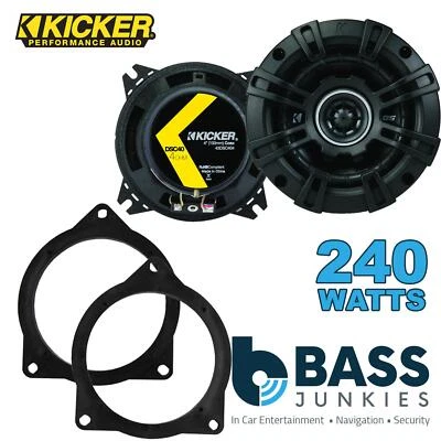 Kicker DSC 2-Way 240W Coaxial Speakers to fit BMW 3-Series 2011-19 Front or Rear - Image 1 of 4
