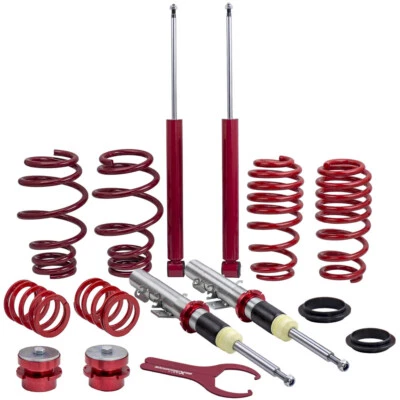 Coilovers Suspension Shocks & Springs Kit For VW Volkswagen Polo Mk4 Typ 9N - Image 1 of 4