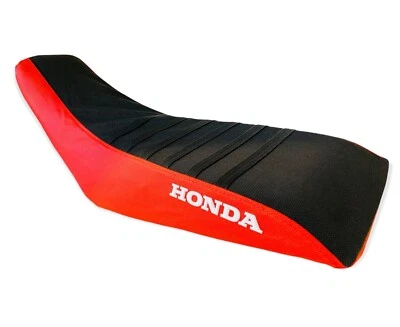 HONDA TRX 400X ULTRA GRIP SEAT COVER 1999  2014 RED SIDES BLACK TOP LOGO HONDA - Image 1 of 4