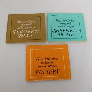 Lot Of 3 Vintage Homes & Gardens Pocket Book Series Antiques PB Booklets Hughes - Imagen 1 de 12