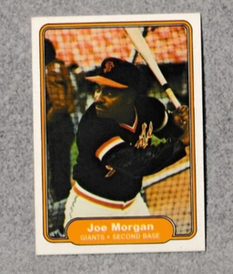 1982 Fleer #397 JOE MORGAN SF Giants Reds A's Astros senza etichette come nuovo - Foto 1 di 2
