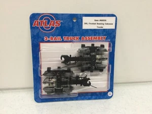 Atlas 1 Pair O Scale 3 Rail Friction Bearing Caboose Trucks #66035 Factory New - Picture 1 of 3
