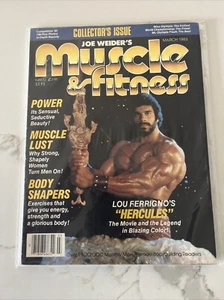 Joe Weider's Muscle & Fitness Magazine March 1983 Lou Ferrigno's Hercules NICE! - Picture 1 of 3