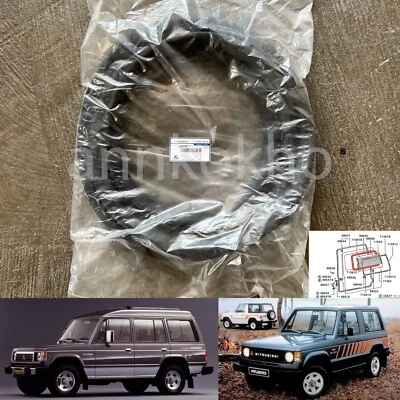 82-91 Mitsubishi Pajero Shogun Montero rear windshield window weatherstrip seal - Image 1 of 4