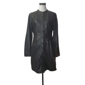 Vestido Mango Mujer, Vestido camisero efecto piel - Imagen 1 de 13