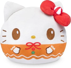 TeeTurtle Hello Kitty Natale reversibile mini peluche natalizio pan di zenzero 4" - Foto 1 di 3