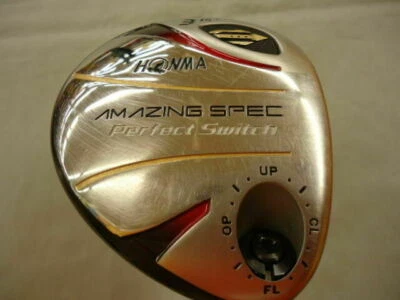 GOLF FAIRWAY WOOD HONMA AMAZING SPEC PERFECT SWITCH 3-STAR 3W LOFT-15 R-FLEX - Image 1 of 4
