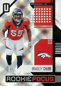 2018 Panini Unparalleled Rookie Focus #RF-BC Bradley Chubb BRONCOS - Picture 1 of 2