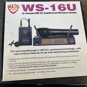 NADY WS-16U Sistema di trasmissione microfono wireless - con microfono Lavalier - Foto 1 di 2