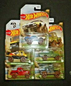2022 Hot Wheels OFF-ROAD MUD RUNNERS Mercedes Toyota Jeepster Rover Olds Set/5 - Picture 1 of 12