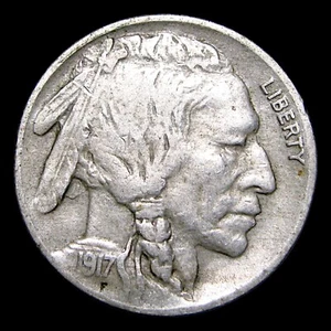 1917-D Buffalo Nickel ---- Nice Rare Coin ---- #094E - Picture 1 of 3