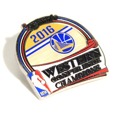 Official 2016 NBA Western Conference Champions Golden State Warriors Lapel Pin